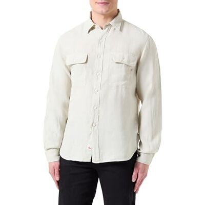 Replay herr regular fit linneskjorta, 005 Ljus mint, M Replay herr regular fit linneskjorta, 005 Ljus mint, M