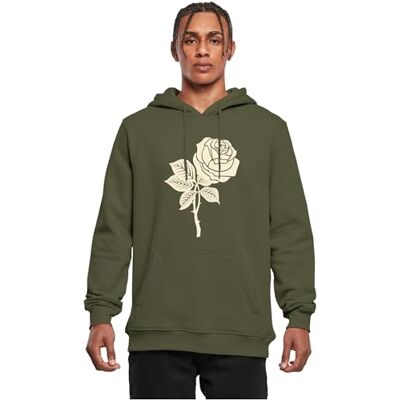 Tee herr Wasted Youth Hoody, OLIV, M Tee herr Wasted Youth Hoody, OLIV, M