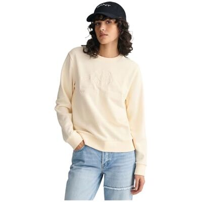 GANT Reg Tonal Shield-Tröja med C-ringning Jersey, Lin, XL Dam, Linne, XL GANT Reg Tonal Shield-Tröja med C-ringning Jersey, Lin, XL Dam, Linne, XL