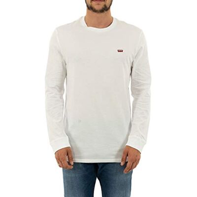 Levi's herr T-tröja Long-Sleeve Original Housemark Tee, Cotton + Patch White, XXL Levi's herr T-tröja Long-Sleeve Original Housemark Tee, Cotton + Patch White, XXL