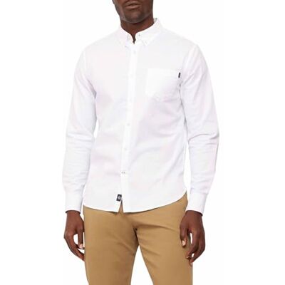 Dockers Men's Stretch Oxford Shirt, Paper White, L Dockers Men's Stretch Oxford Shirt, Paper White, L