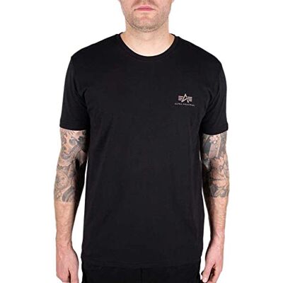 Alpha Industries Backprint T Camo T-shirt med tryck för män Black/Woodland Alpha Industries Backprint T Camo T-shirt med tryck för män Black/Woodland