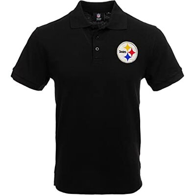 FOCO Uni-Vuxen NFL Team Logo Polo Kortärmad skjorta, Avslappnad färg, L FOCO Uni-Vuxen NFL Team Logo Polo Kortärmad skjorta, Avslappnad färg, L