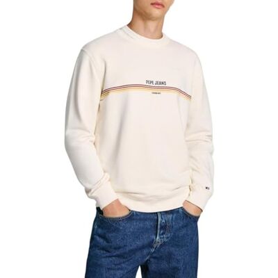 Pepe Jeans herrtröja, Vit (benvit), XS Pepe Jeans herrtröja, Vit (benvit), XS