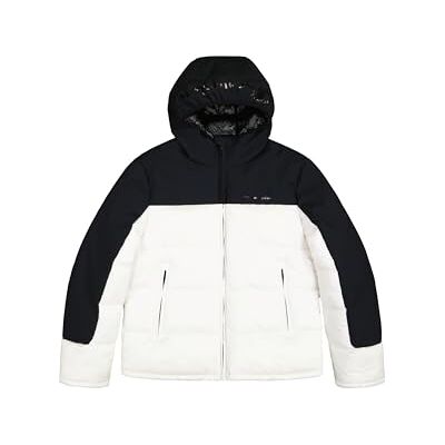 Champion Legacy Outdoor (220345) WR Thin Nylon Ripstop Cirè 37gr Hooded Jacka, Multifärg vit/svart (WHT/NBK) XL herr FW24, Vit/Svart (WHT/NBK), XL Champion Legacy Outdoor (220345) WR Thin Nylon Ripstop Cirè 37gr Hooded Jacka, Multifärg vit/svart (WHT/NBK) XL herr FW24, Vit/Svart (WHT/NBK), XL
