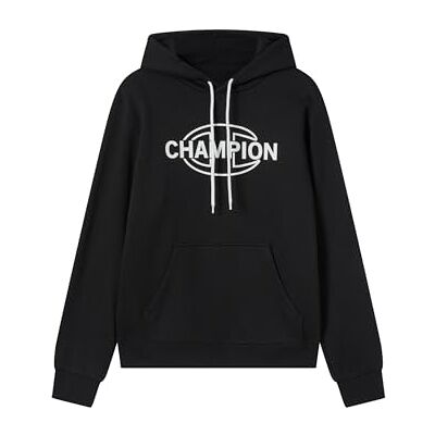 Champion Legacy-huvtröja för män, Svart, XS Champion Legacy-huvtröja för män, Svart, XS