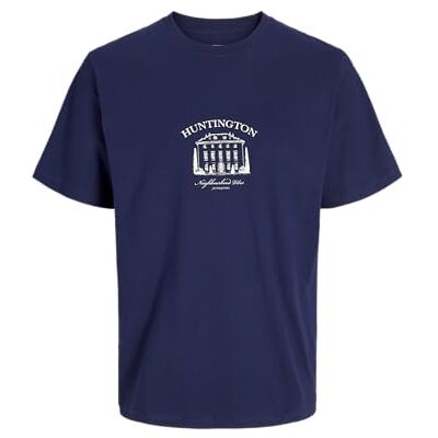 JACK & JONES Jorboston Graphic Tee Ss Crew Neck, Ocean Cavern, M JACK & JONES Jorboston Graphic Tee Ss Crew Neck, Ocean Cavern, M