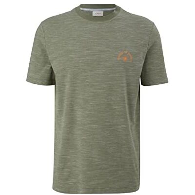 s.Oliver T-shirt för män, kortärmad, grön, S, Grön, S s.Oliver T-shirt för män, kortärmad, grön, S, Grön, S