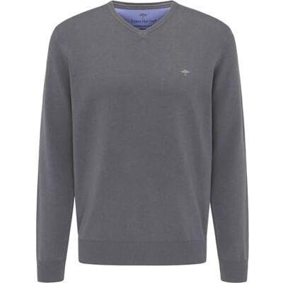 FYNCH-HATTON herr, V-ringad tröja, stål, 3XL FYNCH-HATTON herr, V-ringad tröja, stål, 3XL