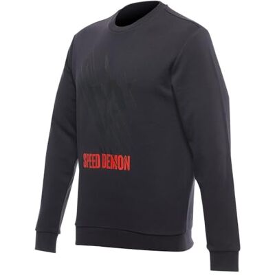 Dainese Tarmac Sweater, lätt rund hals, bomull, herr, ni-järn, XXL, Nine-järn, XXL Dainese Tarmac Sweater, lätt rund hals, bomull, herr, ni-järn, XXL, Nine-järn, XXL