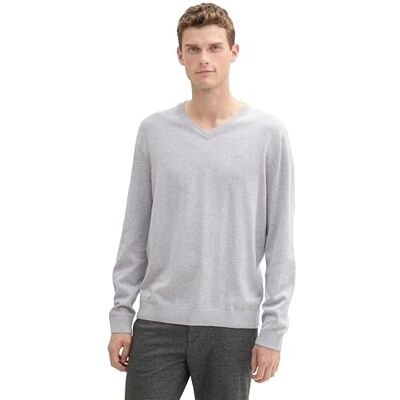 TOM TAILOR herrtröja, 15398 – ljussten grå melerad, XXL TOM TAILOR herrtröja, 15398 – ljussten grå melerad, XXL