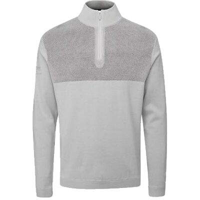 Stuburt Herr Tawny stickad halv dragkedja lätt tröja pullover, Dropp Marl, XXL Stuburt Herr Tawny stickad halv dragkedja lätt tröja pullover, Dropp Marl, XXL
