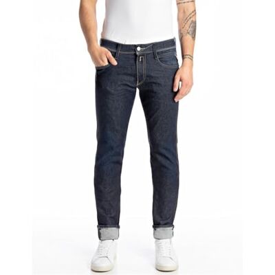 Replay Anbass återvunna jeans, 007 mörkblå, 33 W/34 L EU, 007 mörkblå, 33W x 34L Replay Anbass återvunna jeans, 007 mörkblå, 33 W/34 L EU, 007 mörkblå, 33W x 34L