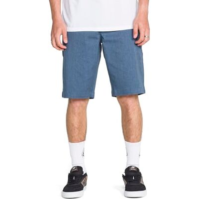 Volcom Herr Vmonty Stretch Chino Short, ljung blå, Ljung blå, 38 SE Volcom Herr Vmonty Stretch Chino Short, ljung blå, Ljung blå, 38 SE