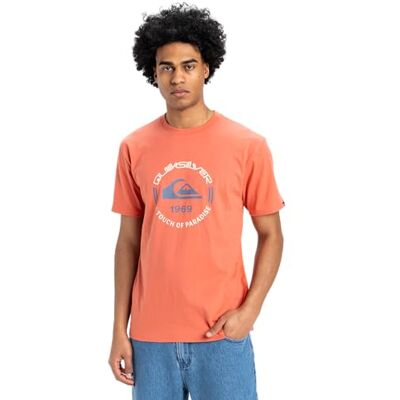 Quiksilver T-shirt kortärmad cirkel logotyp SS herr rosa XS Quiksilver T-shirt kortärmad cirkel logotyp SS herr rosa XS