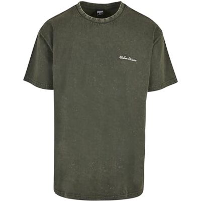 Urban Classics Herr överdimensionerad liten broderi t-shirt (Bottlegreen), 5XL, Flaskgrön, 5XL Urban Classics Herr överdimensionerad liten broderi t-shirt (Bottlegreen), 5XL, Flaskgrön, 5XL