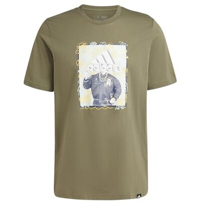 adidas För Män Doodle Graphic Tee, olive strata, L adidas För Män Doodle Graphic Tee, olive strata, L