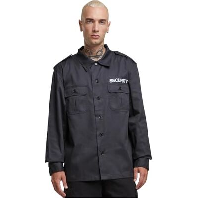 Brandit Security US Shirt Long Sleeve, färg: Svart, storlek: L, Svart – långärmad, L Brandit Security US Shirt Long Sleeve, färg: Svart, storlek: L, Svart – långärmad, L