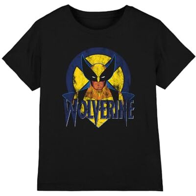 Marvel X-Men retro Wolverine unisex barn t-shirt, svart, 12-13 år, Svart, 12-13 År Marvel X-Men retro Wolverine unisex barn t-shirt, svart, 12-13 år, Svart, 12-13 År