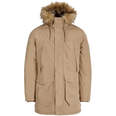 JACK & JONES herr Jjcamp fuskpäls parkas Bf, crockery, l, Porslin, L JACK & JONES herr Jjcamp fuskpäls parkas Bf, crockery, l, Porslin, L