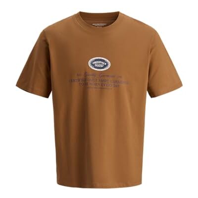 JACK & JONES Herr Jorgreene varumärkes-Tee Ss Cn Ch, Arganolja, XL JACK & JONES Herr Jorgreene varumärkes-Tee Ss Cn Ch, Arganolja, XL