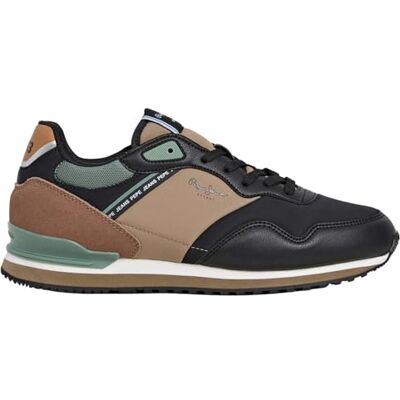 Pepe Jeans herr London Cross M Sneak, svart (svart), 40 EU, Svart, 46 EU Pepe Jeans herr London Cross M Sneak, svart (svart), 40 EU, Svart, 46 EU