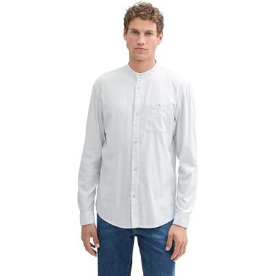 TOM TAILOR Denim herrskjorta, 36056 – Lätt fiskbensstruktur, XL TOM TAILOR Denim herrskjorta, 36056 – Lätt fiskbensstruktur, XL