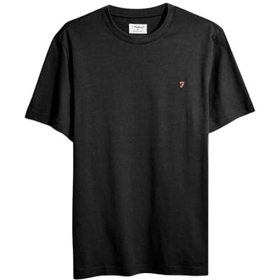 Farah 'Danny' Basic kortärmad t-shirt normal passform, Svart, L Farah 'Danny' Basic kortärmad t-shirt normal passform, Svart, L