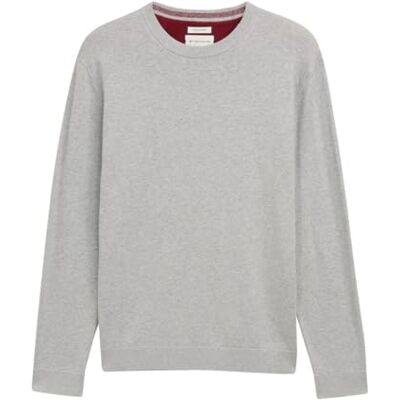 TOM TAILOR herrtröja, 14427 – Light Soft Grey Melange, L TOM TAILOR herrtröja, 14427 – Light Soft Grey Melange, L