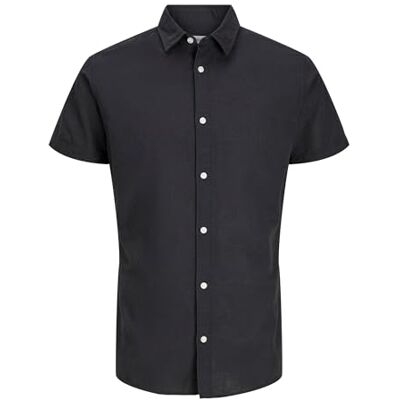 JACK&JONES PLUS JJEBREEZE skjorta SS SN PLS, svart, 4XL JACK&JONES PLUS JJEBREEZE skjorta SS SN PLS, svart, 4XL