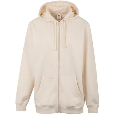 Mukua SF270U unisex huvtröja med dragkedja elfenben, storlek 3XL, Elfenben, 3XL Mukua SF270U unisex huvtröja med dragkedja elfenben, storlek 3XL, Elfenben, 3XL