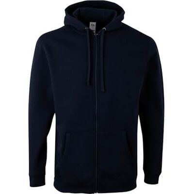 Mukua SF270U unisex huvtröja med dragkedja, marinblå, storlek S, Marinblå, S Mukua SF270U unisex huvtröja med dragkedja, marinblå, storlek S, Marinblå, S