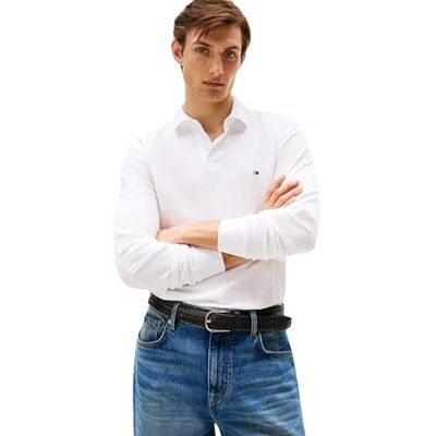 Tommy Hilfiger 1985 Regular LS Polo Vit, Vitt, XL Tommy Hilfiger 1985 Regular LS Polo Vit, Vitt, XL