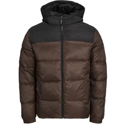 JACK & JONES Bestseller A/S JJETOBY Buffert Hood SN buffertjacka, Seal Brown/Detail:Black Blocking, M, Seal brun/detaljer: svart blockering, M JACK & JONES Bestseller A/S JJETOBY Buffert Hood SN buffertjacka, Seal Brown/Detail:Black Blocking, M, Seal brun/detaljer: svart blockering, M
