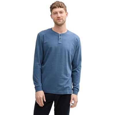 TOM TAILOR Långärmad T-shirt för män, 37299 – Mystical Blue Navy Injected, XL TOM TAILOR Långärmad T-shirt för män, 37299 – Mystical Blue Navy Injected, XL