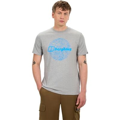 Berghaus Men's Map of The Toon Tee Grey Marl BCI, 3XL Berghaus Men's Map of The Toon Tee Grey Marl BCI, 3XL