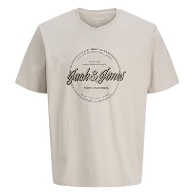 JACK & JONES Jjedover denim Tee Ss O-Neck Noos, Moonbeam, L JACK & JONES Jjedover denim Tee Ss O-Neck Noos, Moonbeam, L