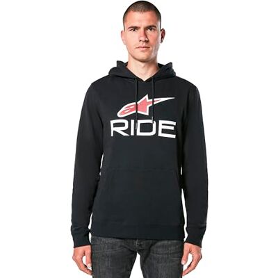 Alpinestars Sweatshirt för män, Svart/vit/röd, L Alpinestars Sweatshirt för män, Svart/vit/röd, L