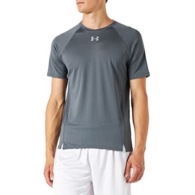 Under Armour UA Qualifier, ultralätt fitnesströja för män, andningsbar och bekväm herrgym t-shirt män Pitch Gray/Pitch Gray/Reflective (012) L Under Armour UA Qualifier, ultralätt fitnesströja för män, andningsbar och bekväm herrgym t-shirt män Pitch Gray/Pitch Gray/Reflective (012) L