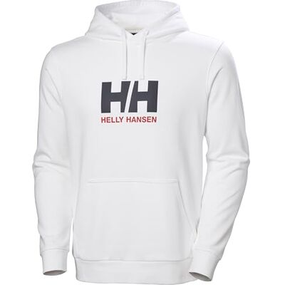 Helly Hansen Herren Hh logo huvtröja sweatshirt med kapuze (1 pack), Vit 2,0, XXL Helly Hansen Herren Hh logo huvtröja sweatshirt med kapuze (1 pack), Vit 2,0, XXL