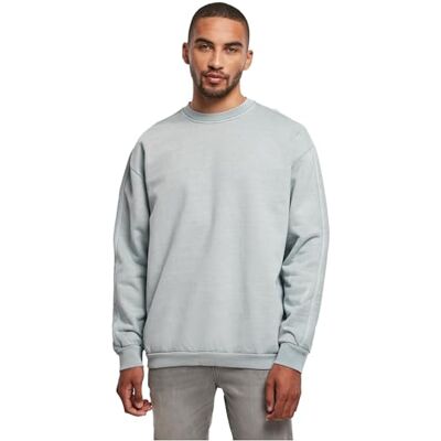 Urban Classics Herr Heavy Terry Garment Dye Crew tröja, sommar, S, Summerblue, S Urban Classics Herr Heavy Terry Garment Dye Crew tröja, sommar, S, Summerblue, S