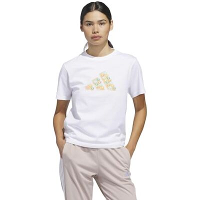 adidas Kobiety UMBRELLAS BIG LOGO GRAPHIC T-SHIRT, white, M adidas Kobiety UMBRELLAS BIG LOGO GRAPHIC T-SHIRT, white, M