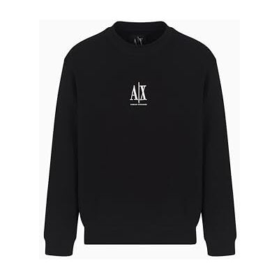 Giorgio Armani Icon Project, broderad logotyp, Crewneck träningsoverall herr, svart, XS Giorgio Armani Icon Project, broderad logotyp, Crewneck träningsoverall herr, svart, XS