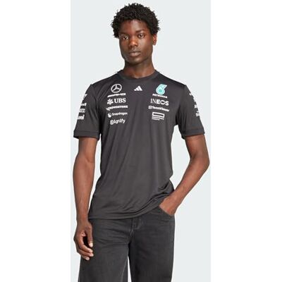 adidas För Män MERCEDES AMG PETRONAS FORMULA ONE TEAM DRIVER JERSEY BLACK MEN, black/white, XL adidas För Män MERCEDES AMG PETRONAS FORMULA ONE TEAM DRIVER JERSEY BLACK MEN, black/white, XL