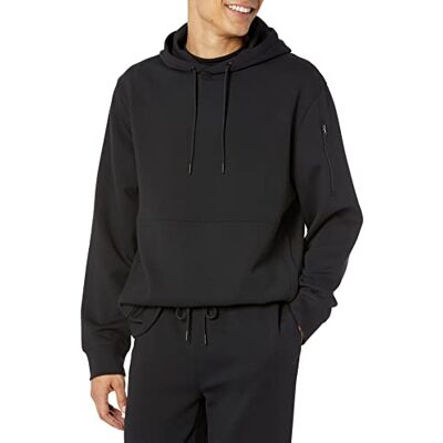 Amazon Essentials mäns aktiv sweatshirt med huva (finns i stora och långa), svart, X-Small Amazon Essentials mäns aktiv sweatshirt med huva (finns i stora och långa), svart, X-Small