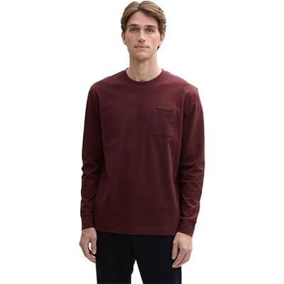 TOM TAILOR herr 1044018 långärmad med bröstficka, 10341 – lila, M TOM TAILOR herr 1044018 långärmad med bröstficka, 10341 – lila, M