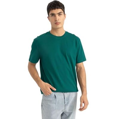 DeFacto V7699az T-Shirt, grön, XS, Grön, XS DeFacto V7699az T-Shirt, grön, XS, Grön, XS