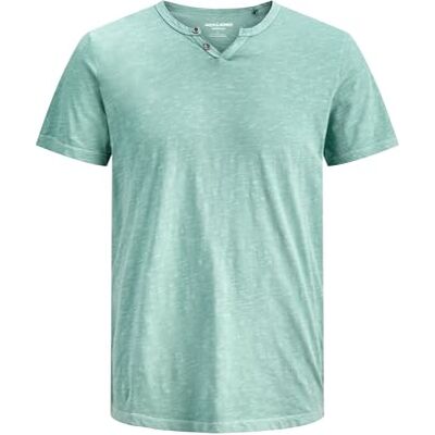 JACK & JONES Jjesplit Neck tee SS Noos, mineralblå, M herr, Mineralblå, M JACK & JONES Jjesplit Neck tee SS Noos, mineralblå, M herr, Mineralblå, M