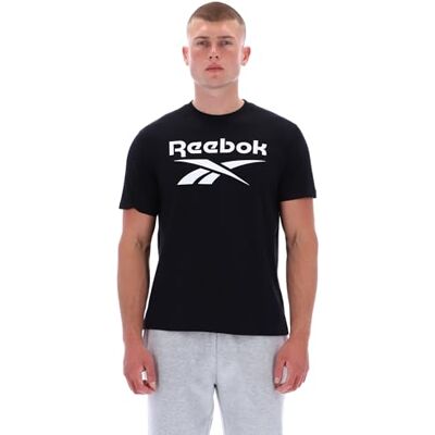 Reebok Chad Big Logo Crew Neck Ss T-shirt för män, svart, XS Reebok Chad Big Logo Crew Neck Ss T-shirt för män, svart, XS