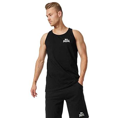 Lonsdale Herr singlet smal passform Dolton, svart/vit, L Lonsdale Herr singlet smal passform Dolton, svart/vit, L